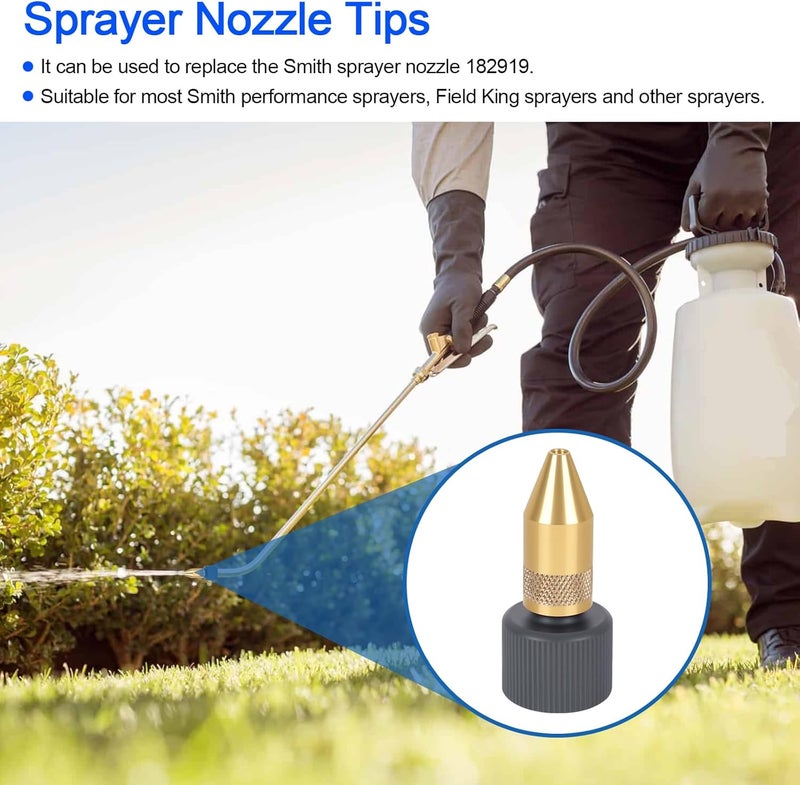 RO6G Backpack Sprayer Nozzle Replacement Smith Sprayer Nozzle 182919, Compatible with Smith NL400 4-Gallon R200 2-Gallon R300 3 Gallon Sprayer Nozzle Tips - 2 Pack - Image 2